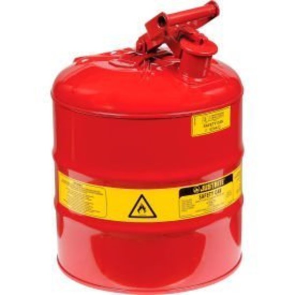 Justrite Safety Can Type I - Five Gallon Galvanized Steel, 7150100 7150100